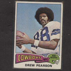 1975 TOPPS FOOTBALL DREW PEARSON ROOKIE CARD NO CREASES DALLAS COWBOYS